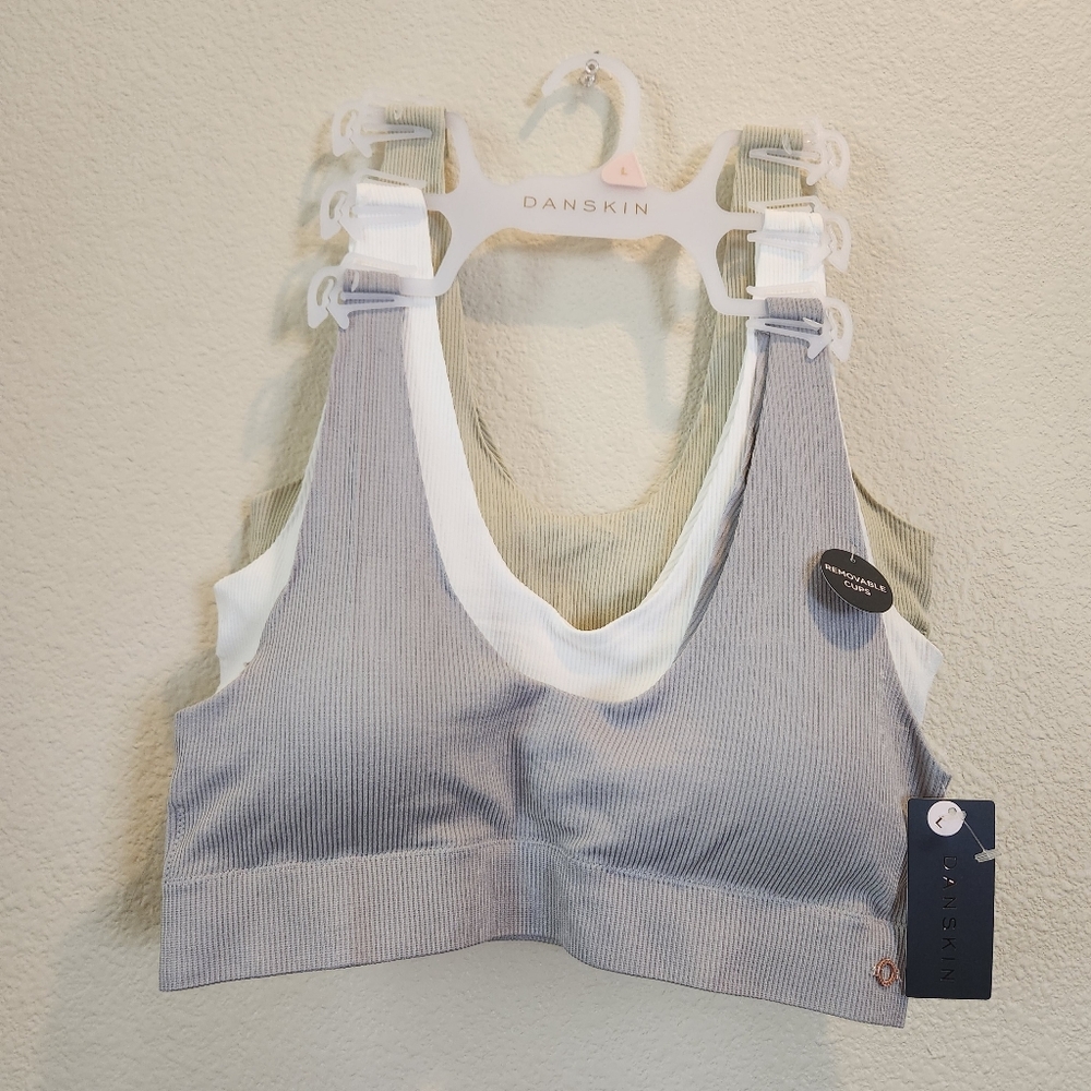 Danskin 3 Pack Seamless Bralette